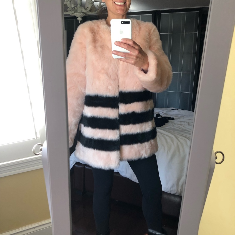 Love Token Faux Fur Coat